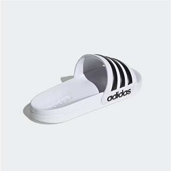 NWT Adidas Unisex Shower Slide S- White/Core Black/White, Size 12 US Men main image 7